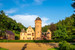 Das berühmte Wasserschloss Mespelbrunn im Hessischen Spessart