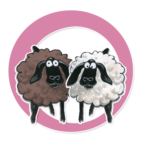 Die Schafe Gustav, Wolli und Wilma